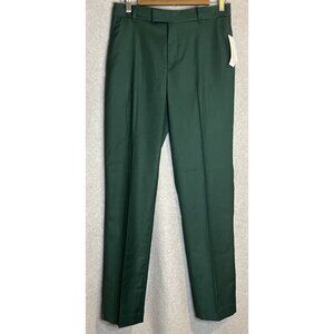 NEW Calvin Klein Dress Pants Boys Size 18 Regular Green Flat Front Stretch